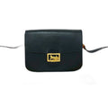 Celine Vintage Logo Carriage Calf Leather Shoulder Bag