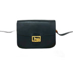 Celine Vintage Logo Carriage Calf Leather Shoulder Bag