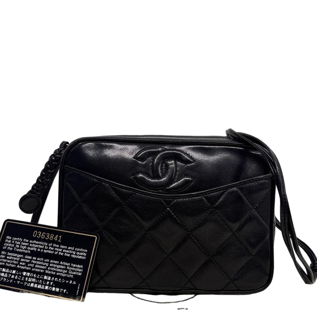 Chanel Lambskin Quilted Shoulder