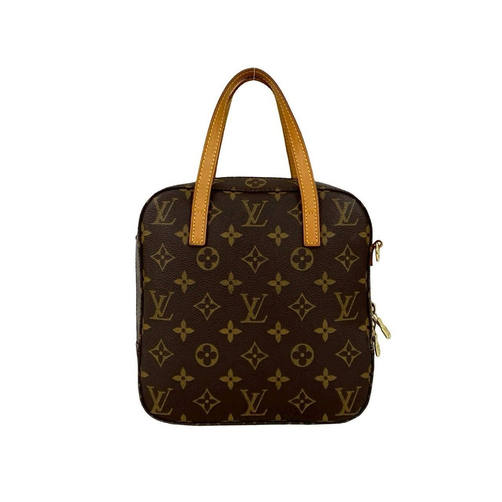 Louis Vuitton Vintage Spontini Monogram Leather 2-Way Shoulder Bag Brown — view 3