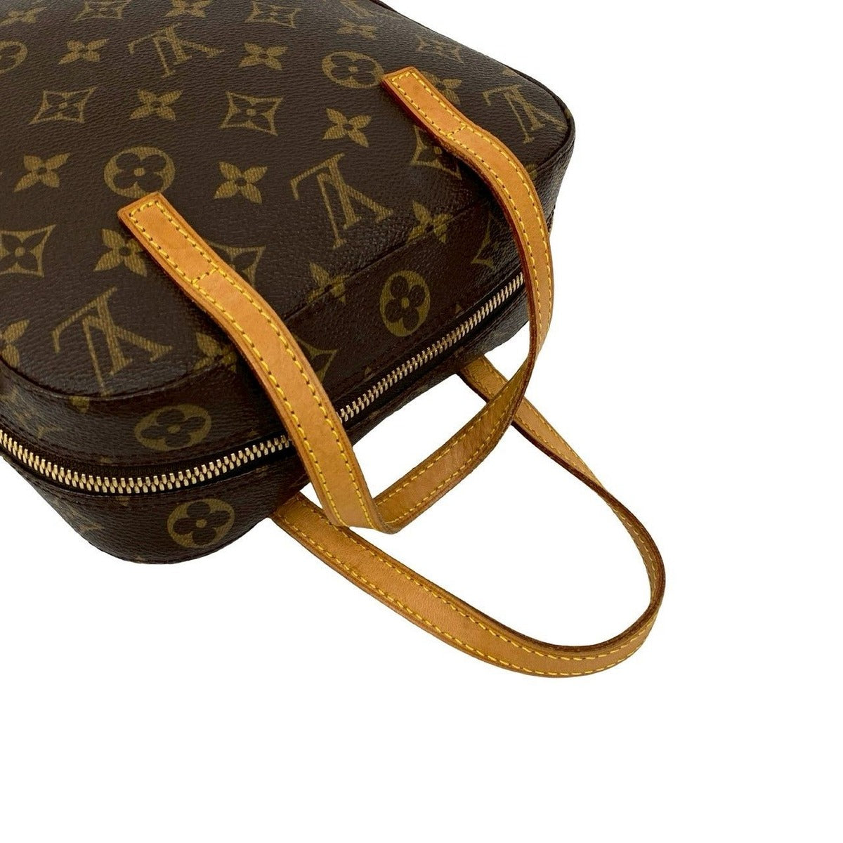 Louis Vuitton Vintage Spontini Monogram Leather 2-Way Shoulder Bag Brown — view 4
