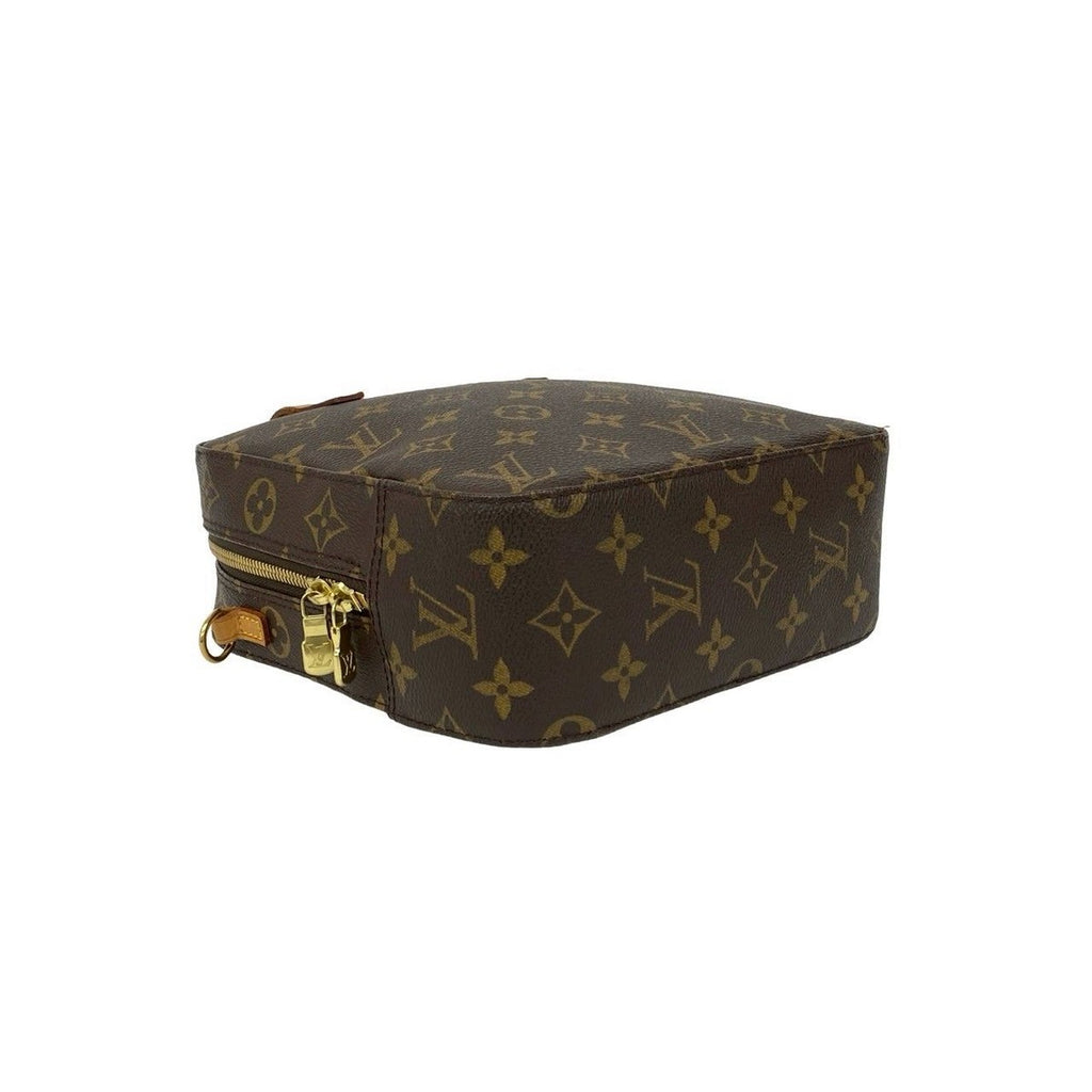 Louis Vuitton Vintage Spontini Monogram Leather 2-Way Shoulder Bag Brown — view 7