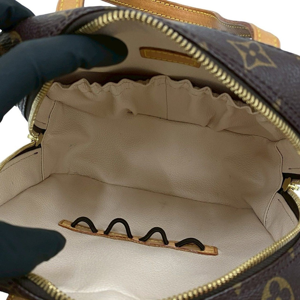 Louis Vuitton Vintage Spontini Monogram Leather 2-Way Shoulder Bag Brown — view 9