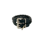 Bottega Veneta Intrecciato Leather Bracelet Bangle — view 4