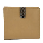 Gucci Bifold Wallet Leather Beige