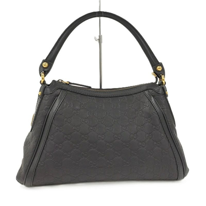 Gucci Guccissima Scarlet Shoulder Bag Leather Black — view 2