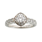 Chanel Ring Coco Crush Engagement Platinum Diamond — view 2