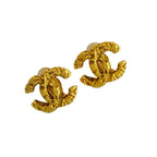 Chanel Vintage Coco Mark Motif Earrings Ear Cuff Accessory Gold 16506 — view 5