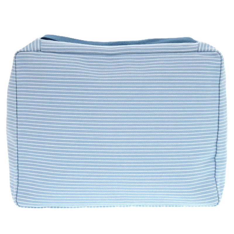 Hermes Cabriole Togo Bag MM Cotton White Blue Water 1009 Pouch — view 3