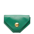 Hermes Levain Quatre Coin Purse Green Leather
