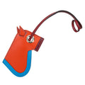 Hermes Kamayu Bag Charm Key Ring Clochette Orange