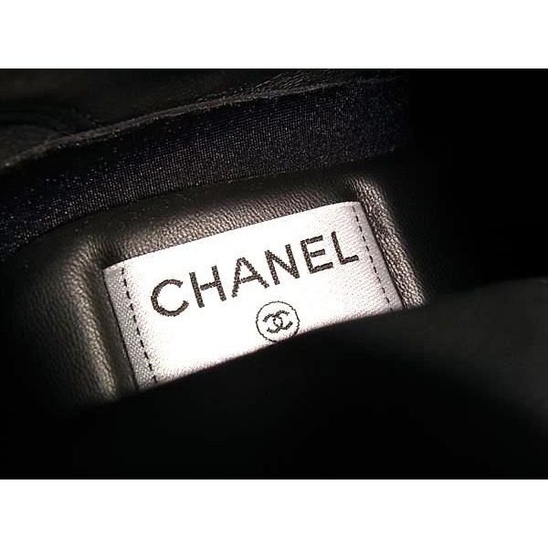 Chanel Coconeige CC Logo Lambskin Boots 37 Shoes Black — view 5
