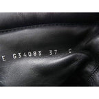 Chanel Coconeige CC Logo Lambskin Boots 37 Shoes Black — view 6