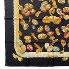 Hermes Scarf Silk Carre 90 Couvee D'hermes Chicks Black — view 5