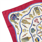 Hermes Carre 90 Large Scarf Shawl Silk Perfume Pattern — view 6