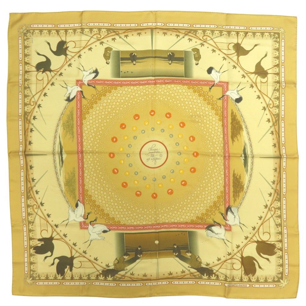 Hermes Carre 90 One Era Meeting Chaque Rencontre Est Unique Scarf Silk