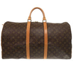 Louis Vuitton Keepall 55 Monogram Canvas Brown Boston Bag