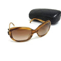 Chanel Sunglasses CC Logo Brown Clear Gradient Acetate