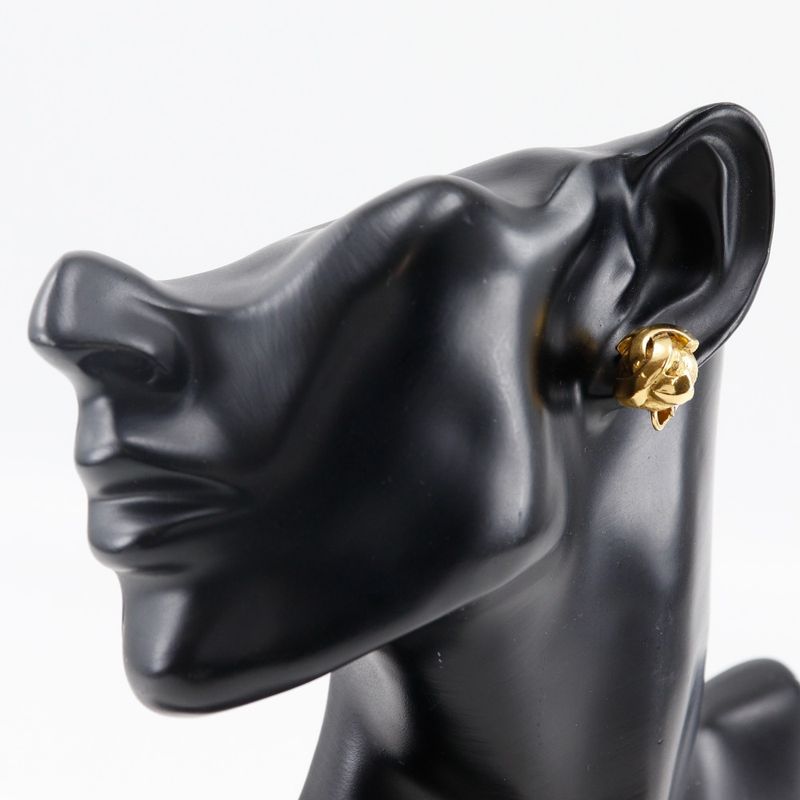 Chanel Coco Mark Vintage Gold Plated 11.2 g Earrings — view 3