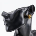 Chanel Coco Mark Vintage Gold Plated 11.2 g Earrings — view 3