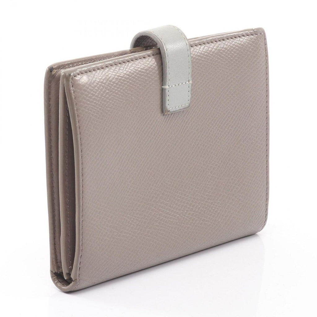 Celine Bifold Wallet Strap Gray Leather — view 2