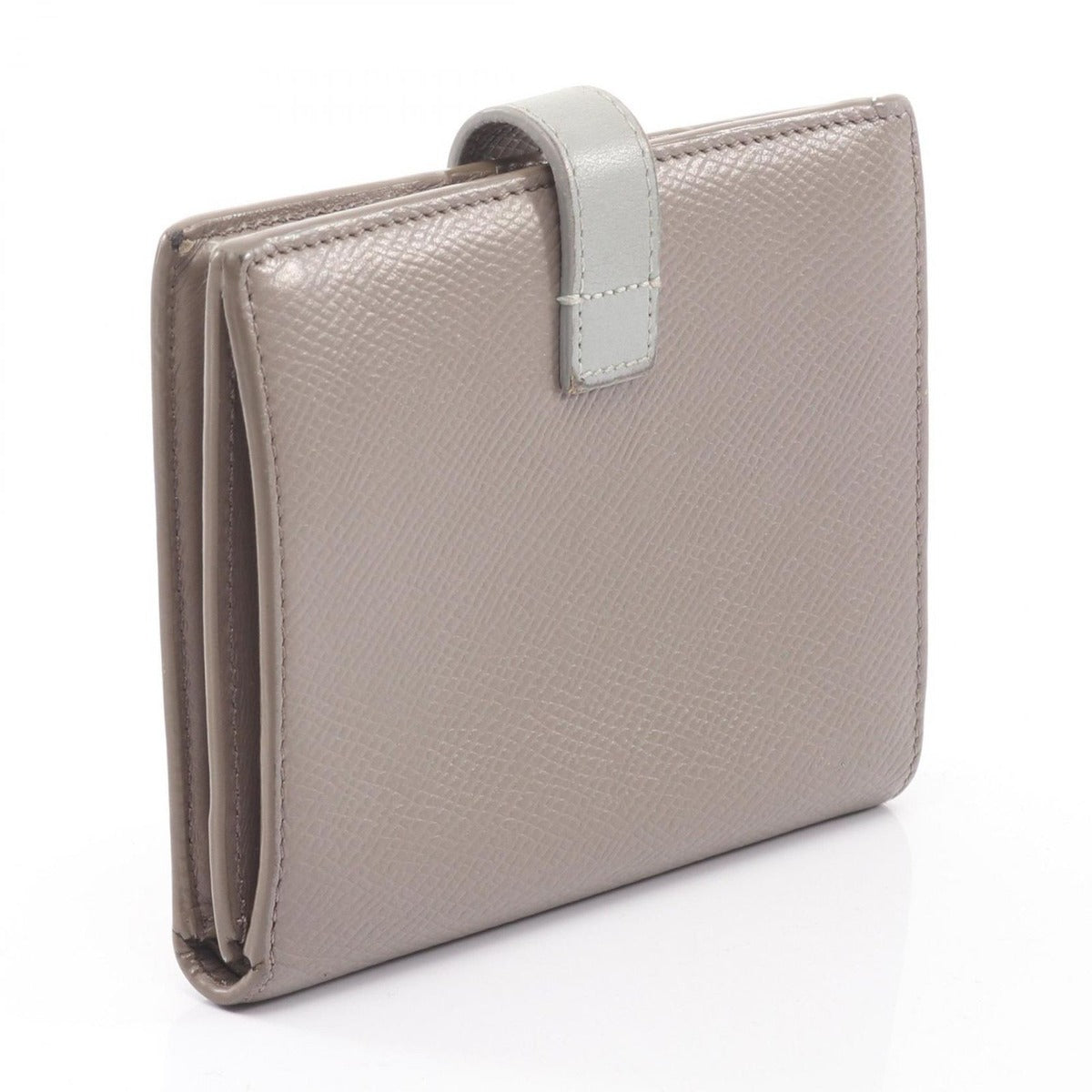 Celine Bifold Wallet Strap Gray Leather — view 2