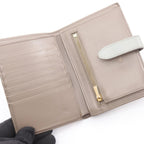 Celine Bifold Wallet Strap Gray Leather — view 3