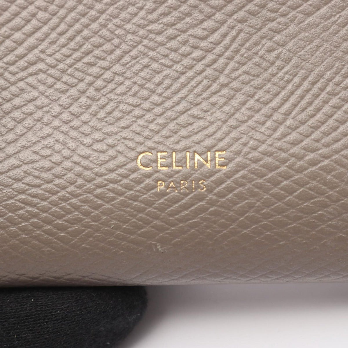 Celine Bifold Wallet Strap Gray Leather — view 5