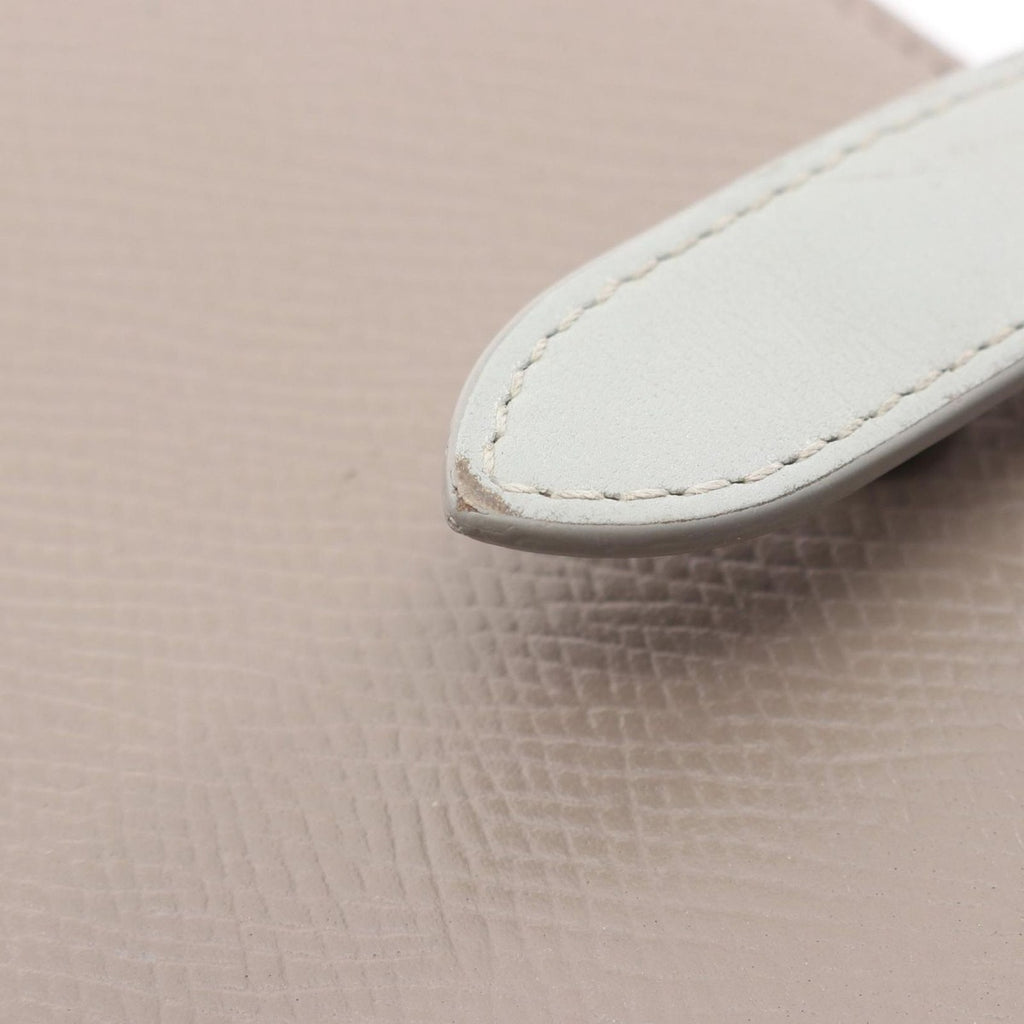 Celine Bifold Wallet Strap Gray Leather — view 9
