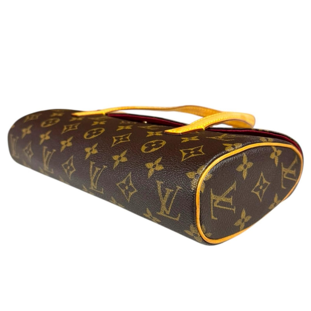 Louis Vuitton Sonatine Monogram Handbag Canvas Brown — view 7