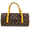 Louis Vuitton Sonatine Monogram Handbag Canvas Brown