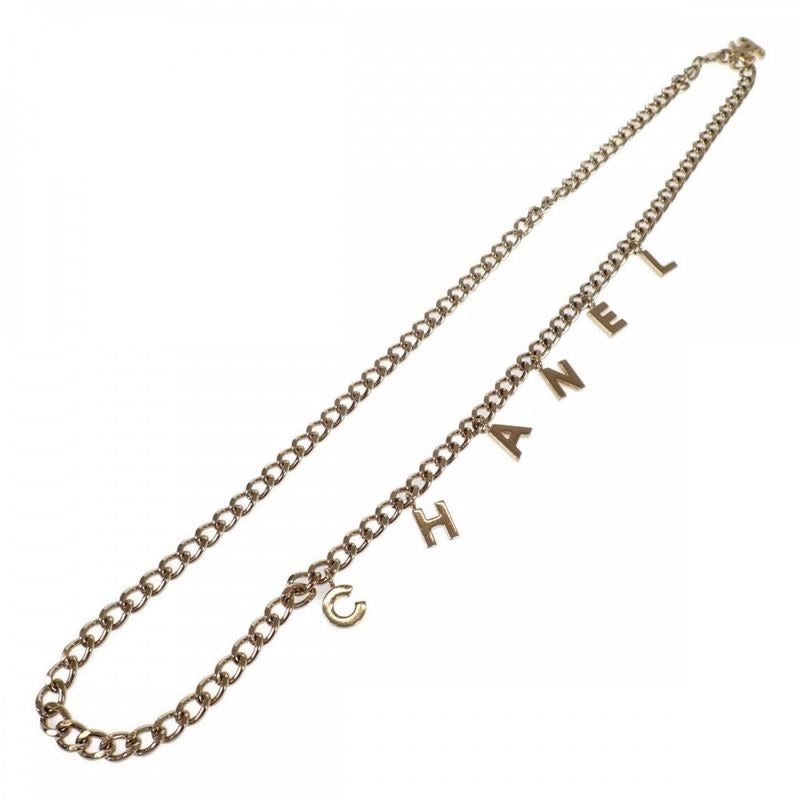 Chanel Coco Mark Logo Long Necklace Metal Gold — view 2