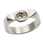 Hermes Ring Collier De Chien PM 58 Silver 925 5.0 g Studs