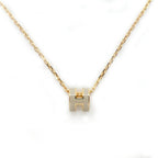 Hermes Necklace Mini Pop Ro Cover le Grey Gold