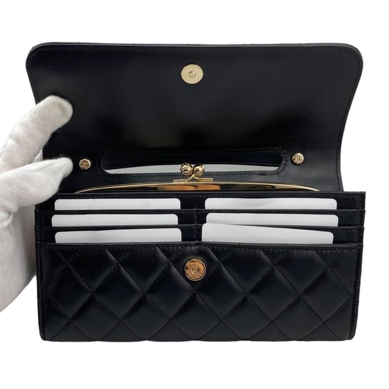 Chanel Ap2875 Flap Phone Case Black Random Seal Silver Hardware — view 6
