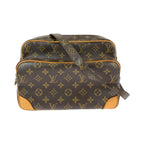 Louis Vuitton Monogram Nile Brown Gold Leather Shoulder Bag Pochette