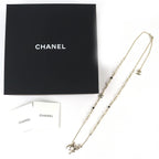 Chanel by Bambi CC Logo Rhinestone Faux Pearl Necklace — view 2