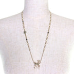 Chanel by Bambi CC Logo Rhinestone Faux Pearl Necklace — view 3