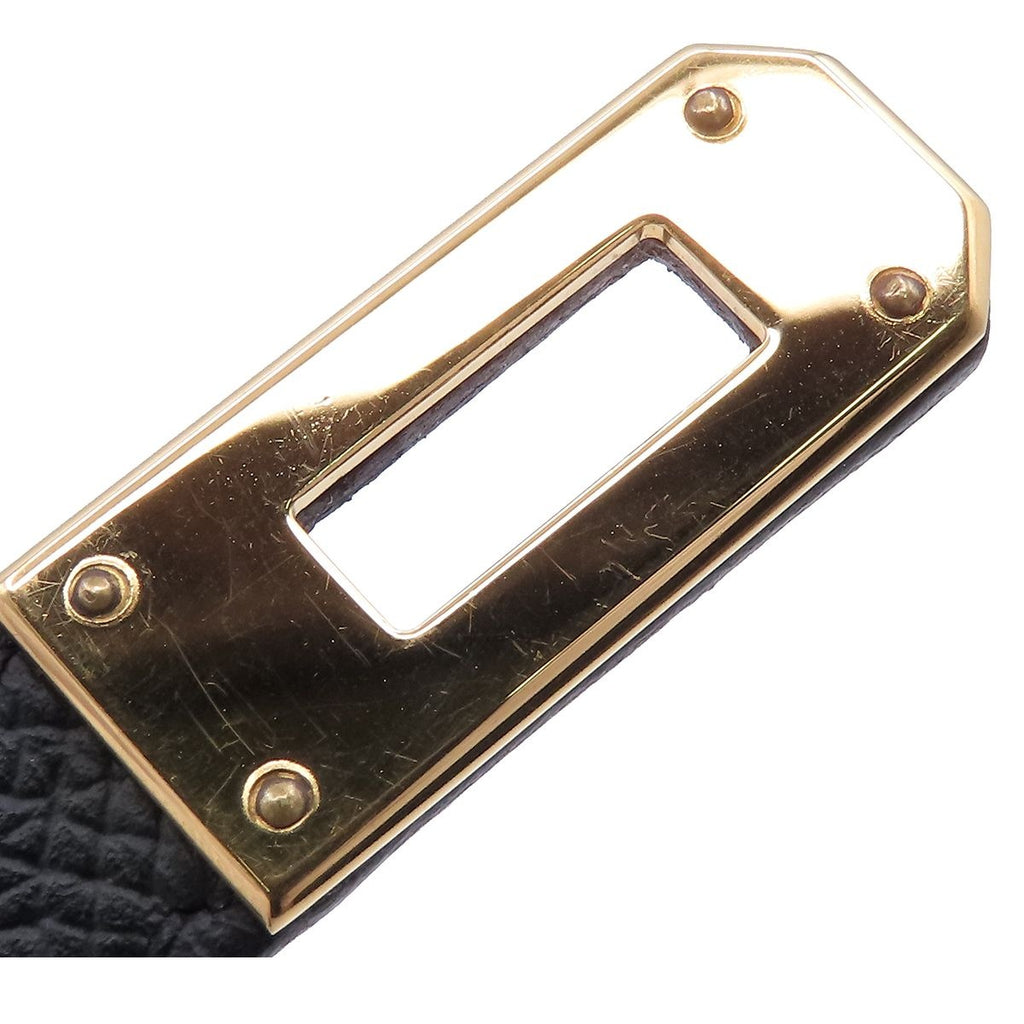 Hermes Kelly Wallet Black Gold Epsom Bifold — view 4