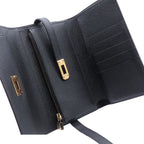 Hermes Kelly Wallet Black Gold Epsom Bifold — view 6