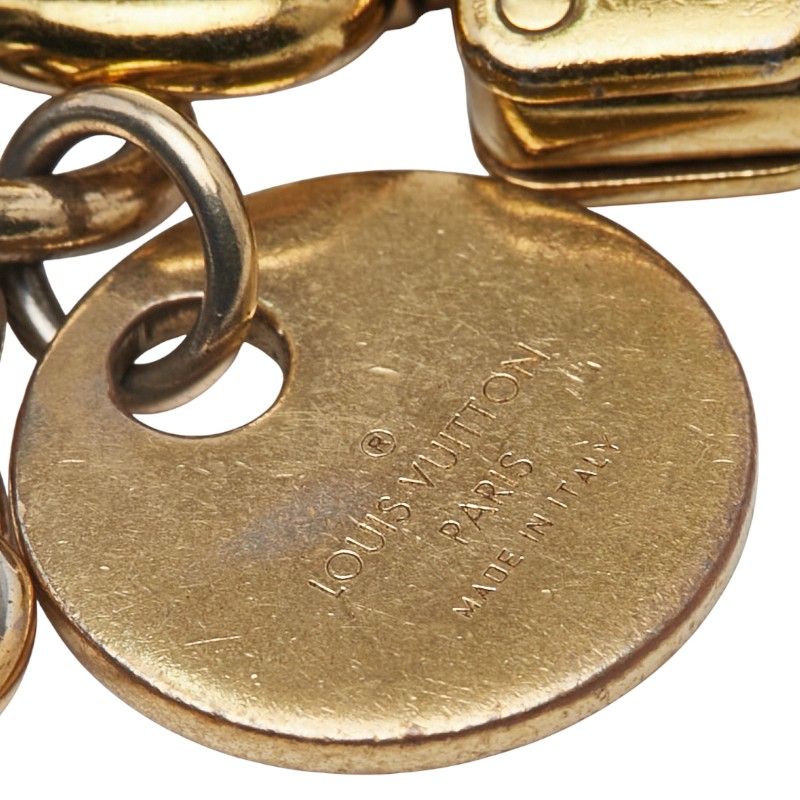 Louis Vuitton Circle Key Holder Back Charm Gold Plated — view 3