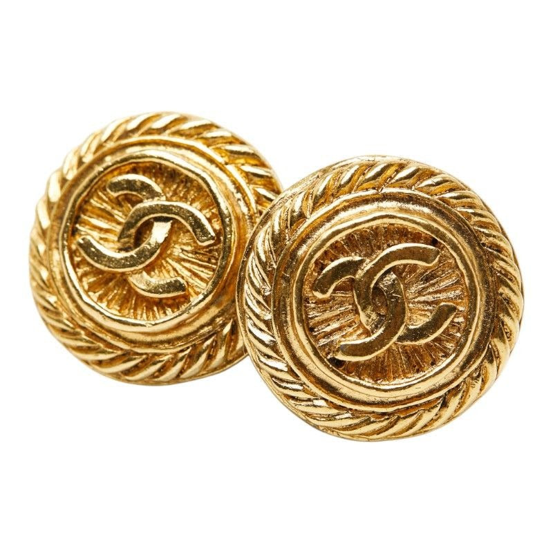 Chanel Vintage Coco Mark Gold Plated — view 2
