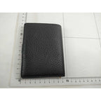 Louis Vuitton Bifold Wallet LV Vertical Compact Noir Black Taurillon Leather — view 2