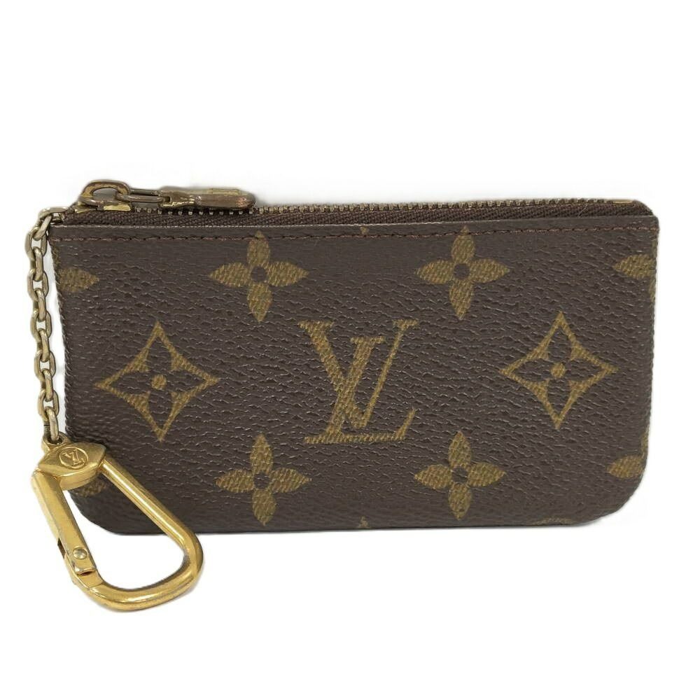 Louis Vuitton Pochette Cles Coin Case Key with Key Ring Monogram