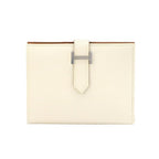 Hermes Bearn Compact Verso Bifold Wallet Epsom Cles Gold Silver