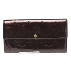 Louis Vuitton Vernis Long Wallet With Two-fold Zipper Portefeuille Sarah