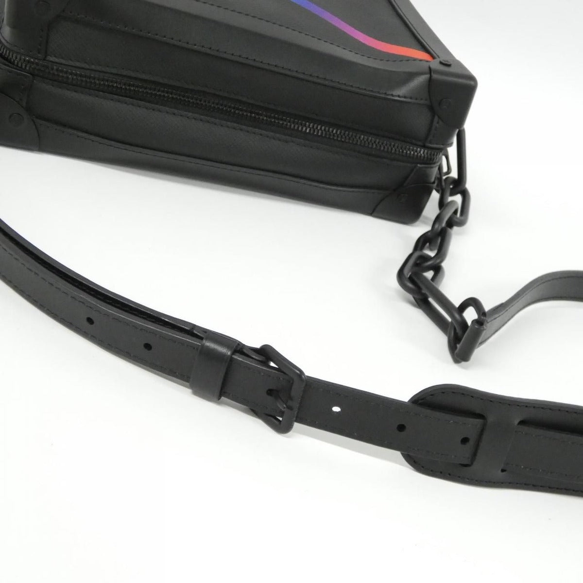 Louis Vuitton Taiga Rainbow Color Soft Trunk Shoulder Bag — view 9