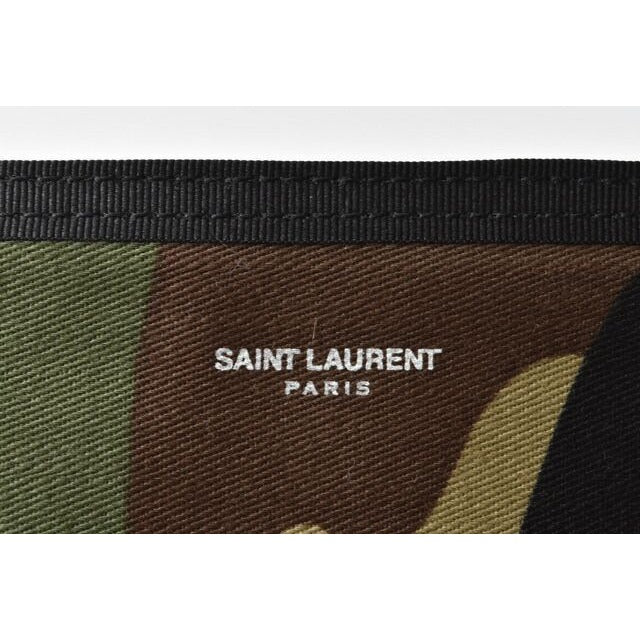 Saint Laurent Wallet YSL Foldable Military Army Green — view 3