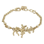 Chanel Bambi CC Logo Chain Bracelet Gold