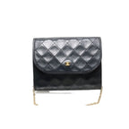 Chanel Quilted GD Leather Chain Shoulder Bag